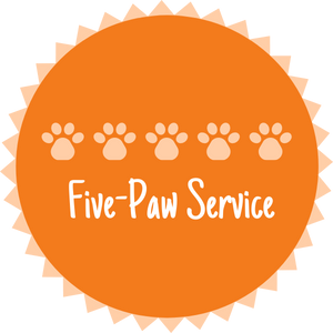 5 paw service badge