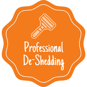 professional deshedding badge