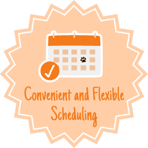 Convenient and flexible scheduling trust badge