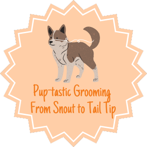 Pup-tastic Grooming From Snout to Tail Tip Trust Badge