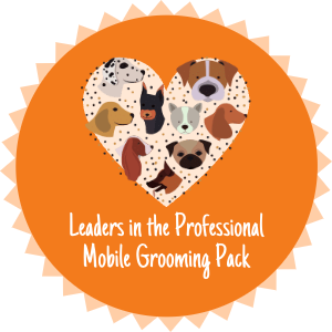 Leaders in the professional mobile grooming pack trust badge