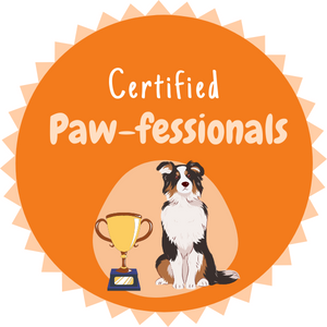 Certified paw-fessionals trust badge