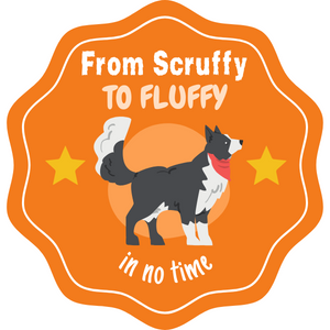 From scruffy to fluffy in no time trust badge